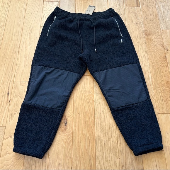 Jordan Black Essential Winter Plush Fleece Pant XXL Nike Air Jordan - Picture 3 of 10
